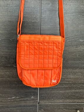 Lug Tangerine Orange Nylon Moped Messenger Bag